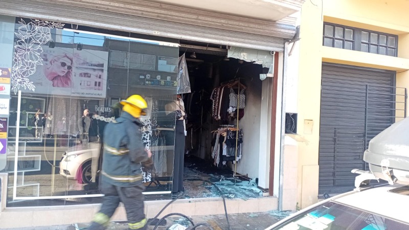 Incendio en un local cntrico de indumentaria